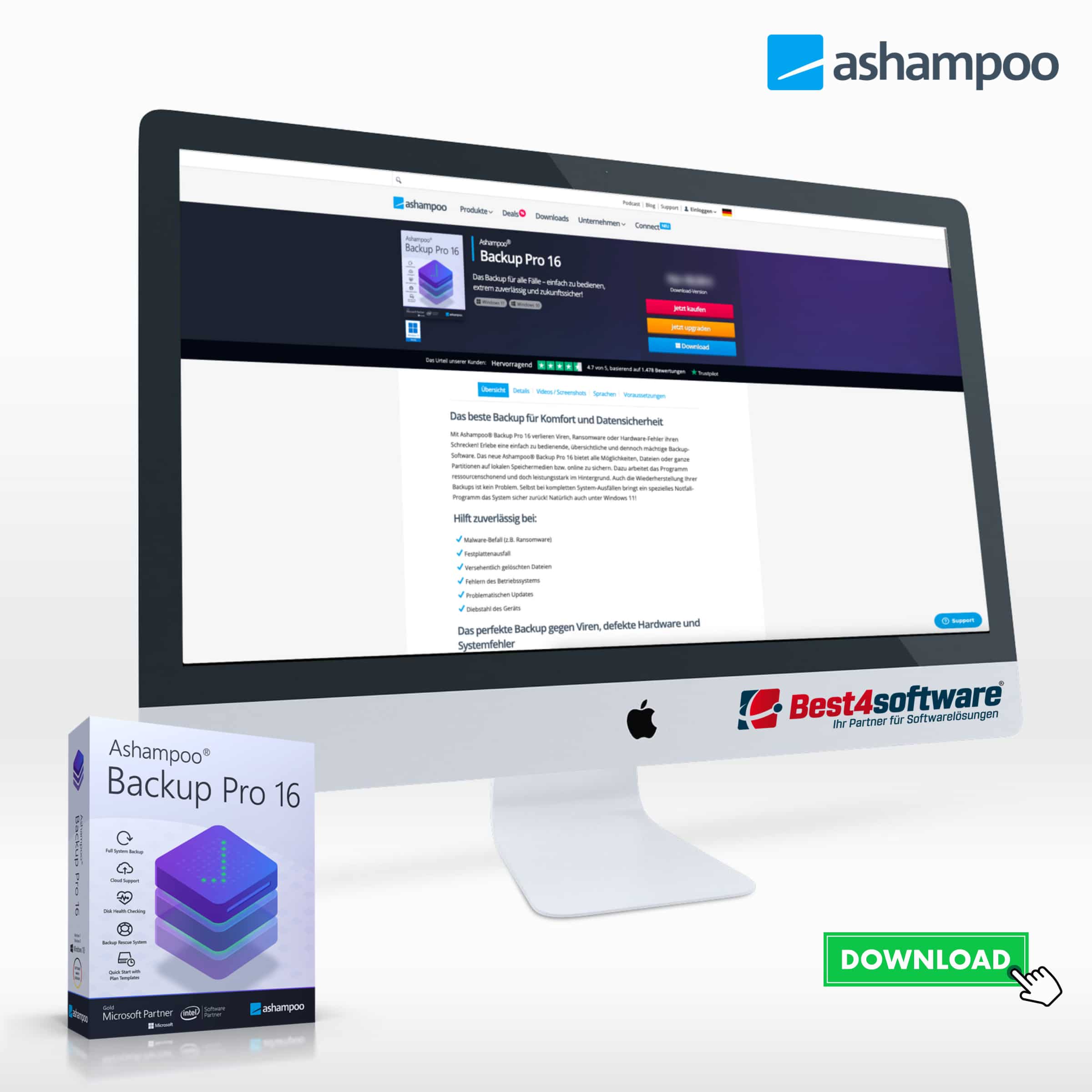 Best4software Ashampoo Backup Pro 16 ASHBP16 9 Backup und Wiederherstellen