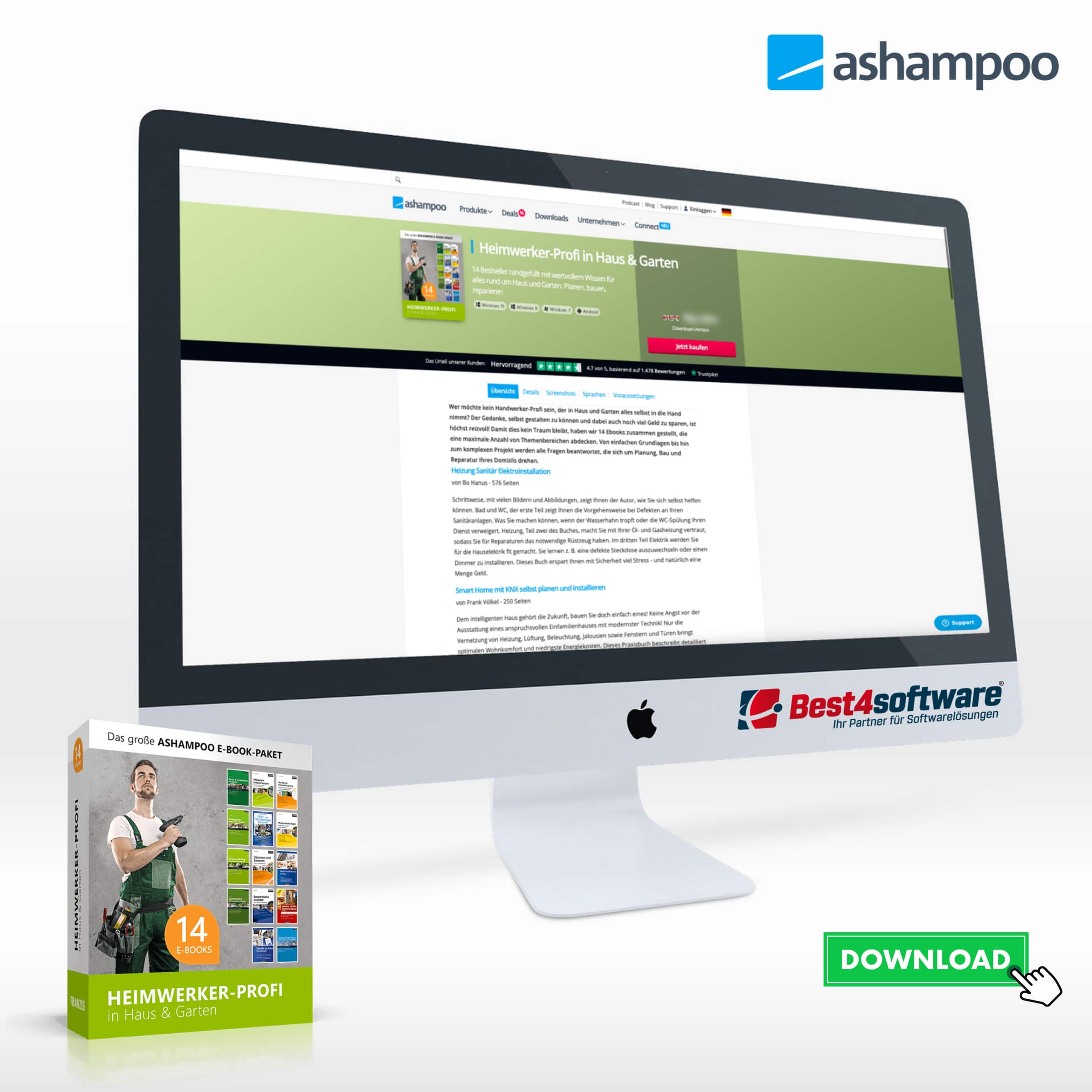 Best4software Ashampoo Heimwerker-Profi in Haus & Garten ASHHPIHUG 9 E-Books