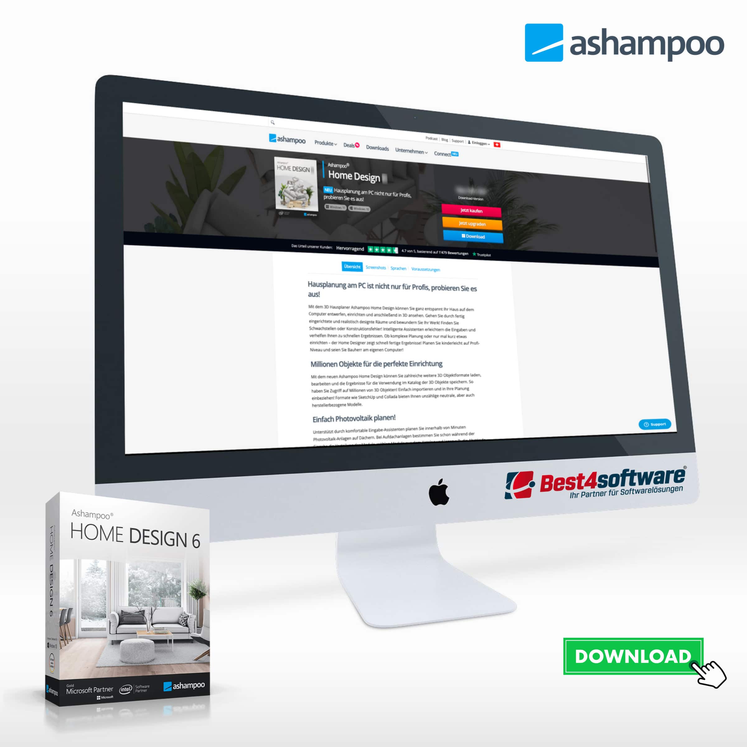Best4software Ashampoo Home Design 6 ASHMD6 9 CAD + Konstruktion