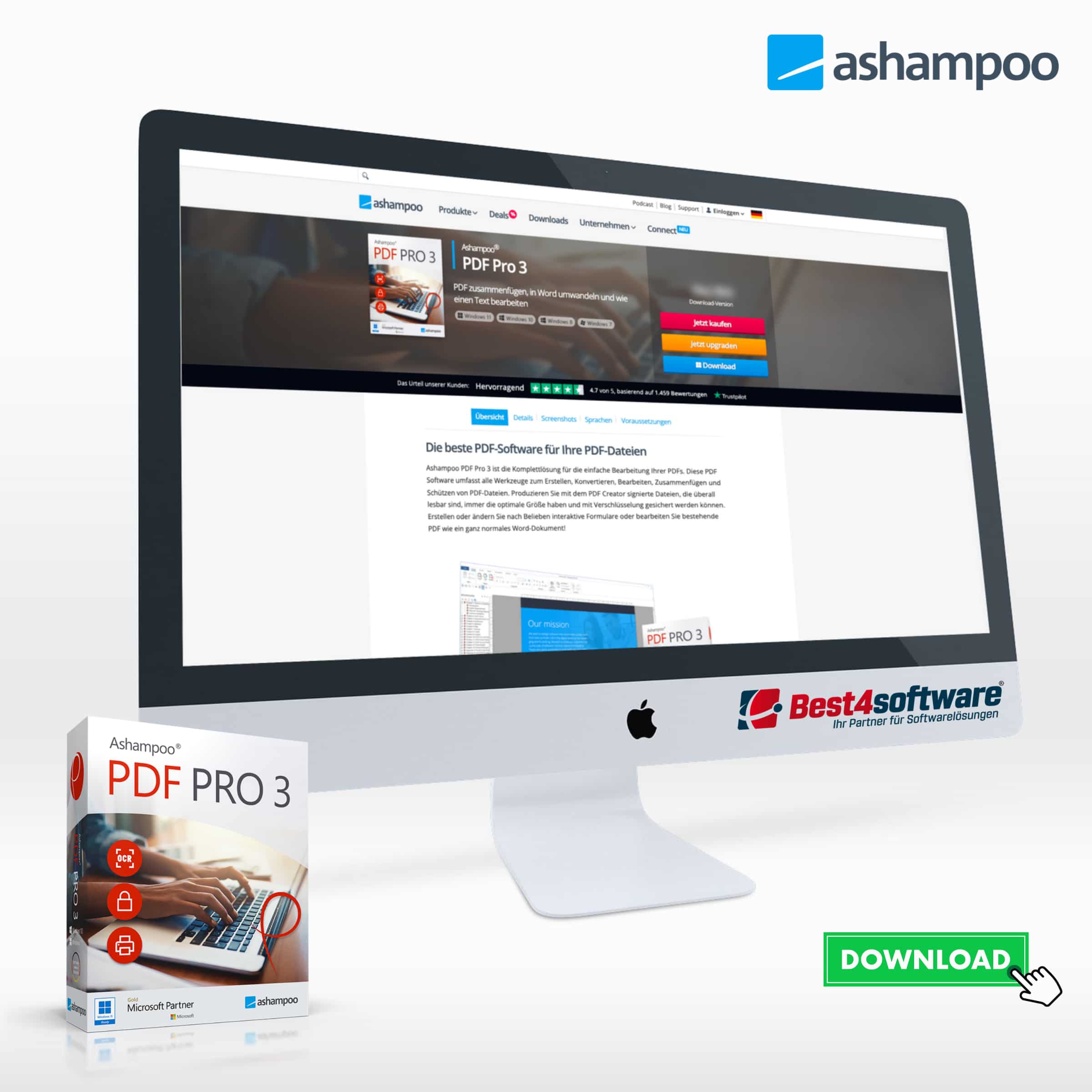 Best4software Ashampoo PDF Pro 3 ASHPDFPRO3 19 Bürosoftware
