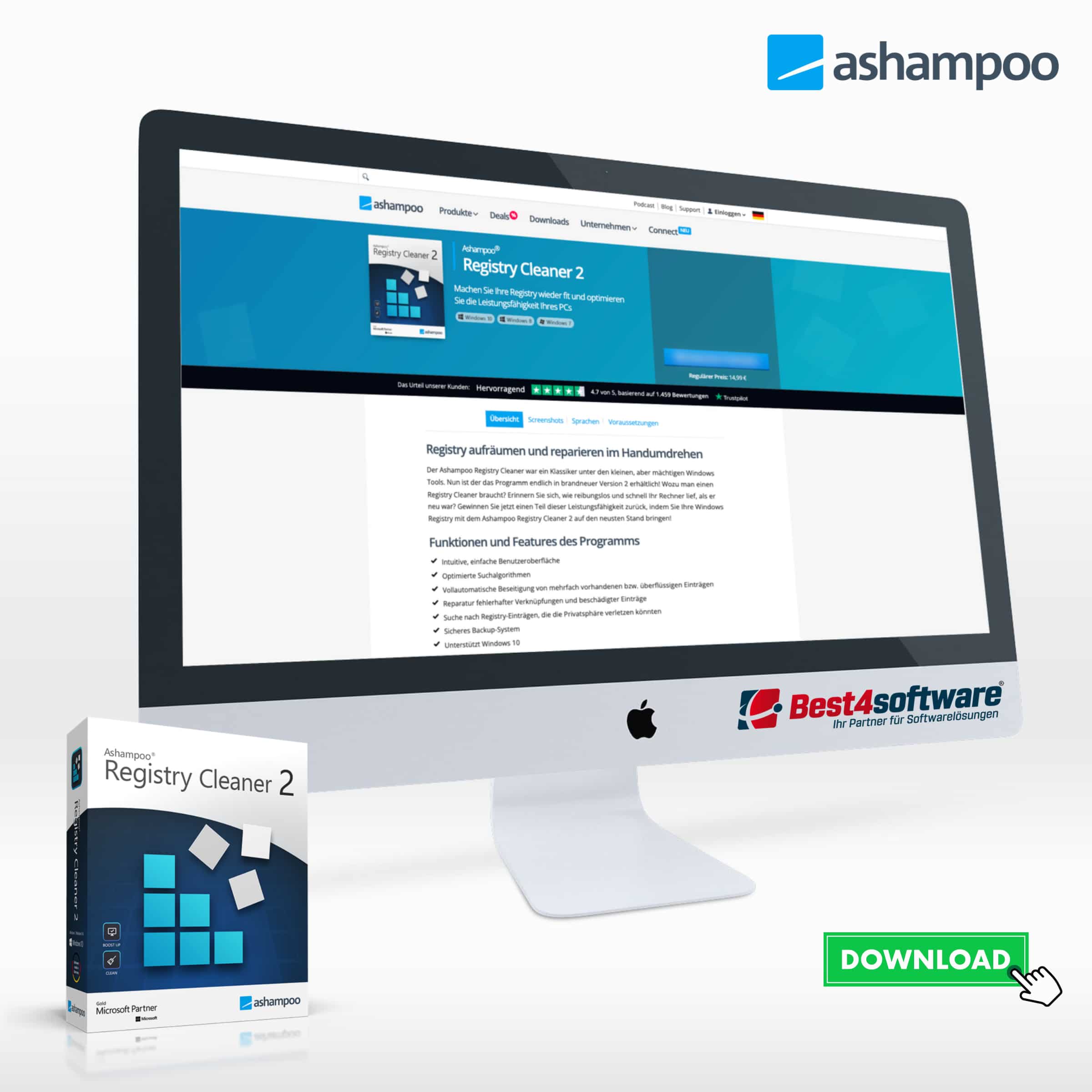 Best4software Ashampoo Registry Cleaner 2 ASHREGCL2 9 System