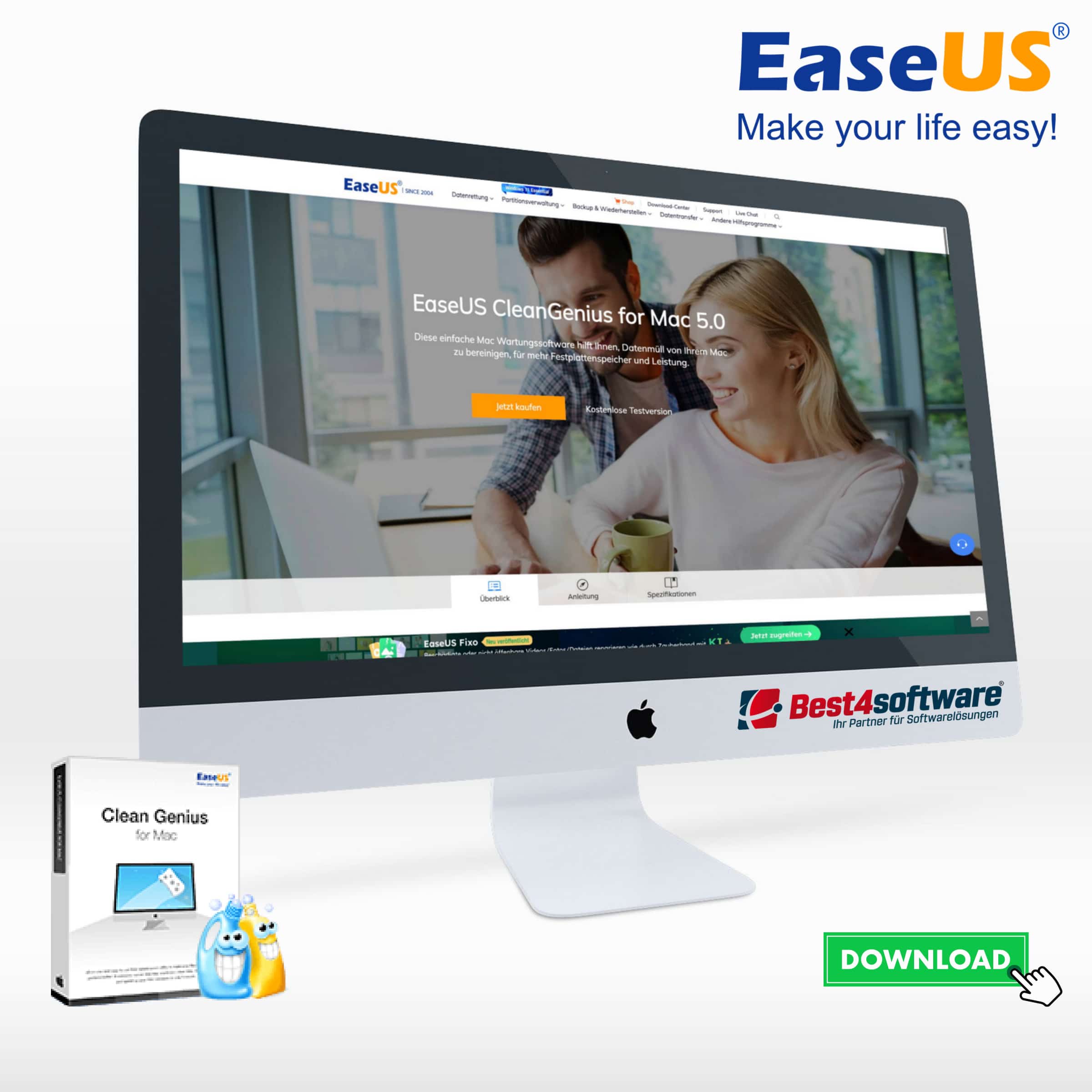 Best4software EaseUS CleanGenius for Mac EUSCGM 24 System