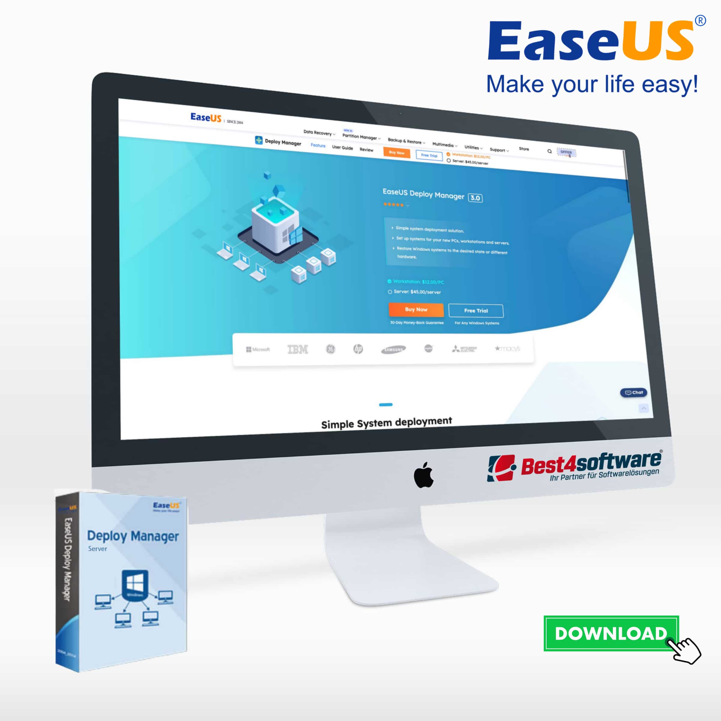 Best4software EaseUS Deploy Manager EUSDMS 25 Backup und Wiederherstellen