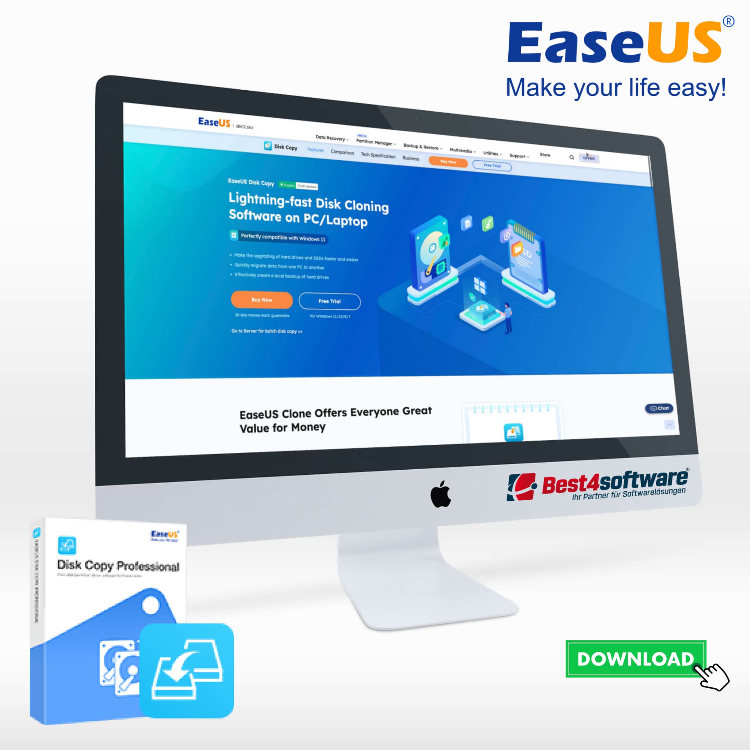 Best4software EaseUS Disk Copy Pro EUSDCPAV 19 Datenübertragung