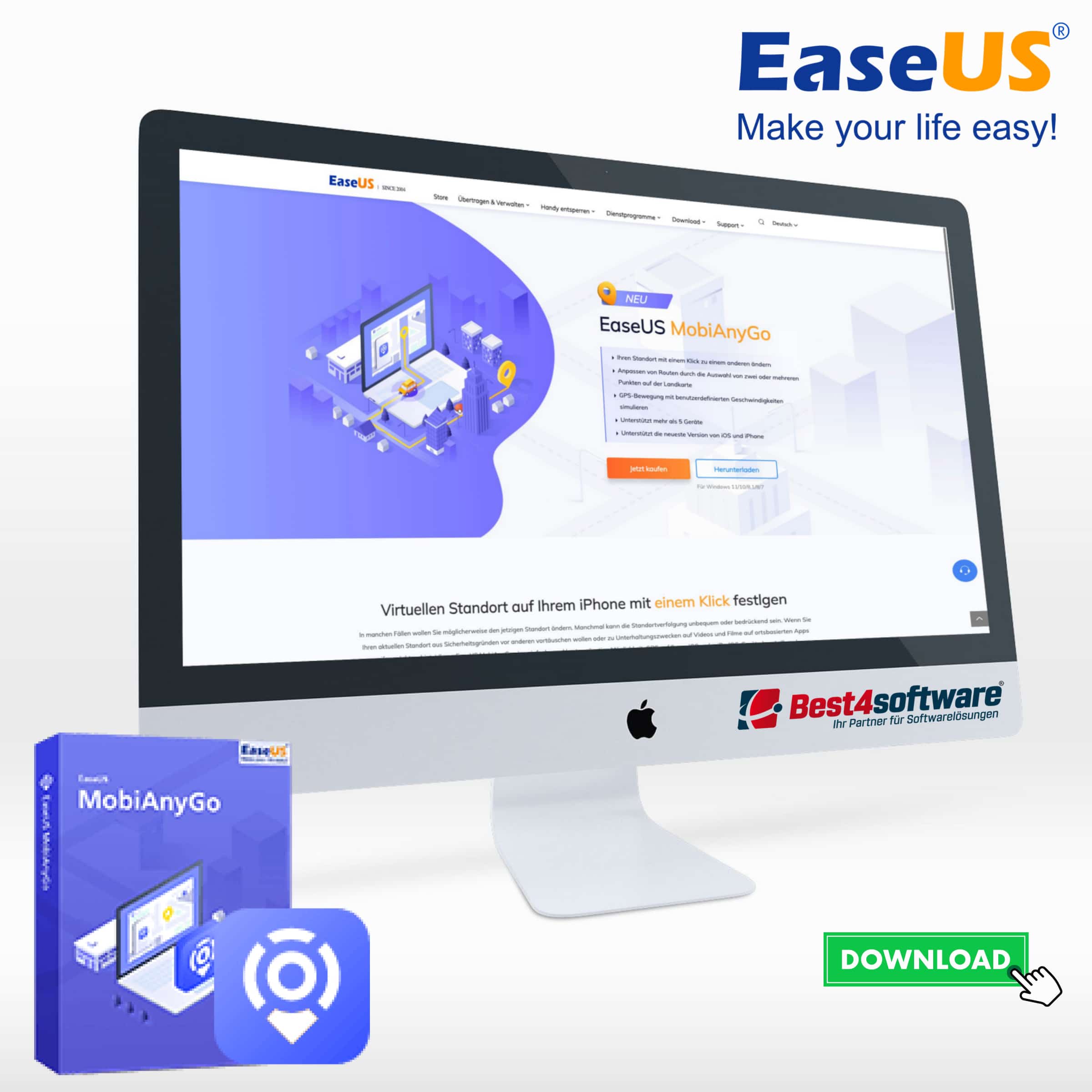 Best4software EaseUS MobiAnyGo EUSMAGPC1J 39 Datenübertragung