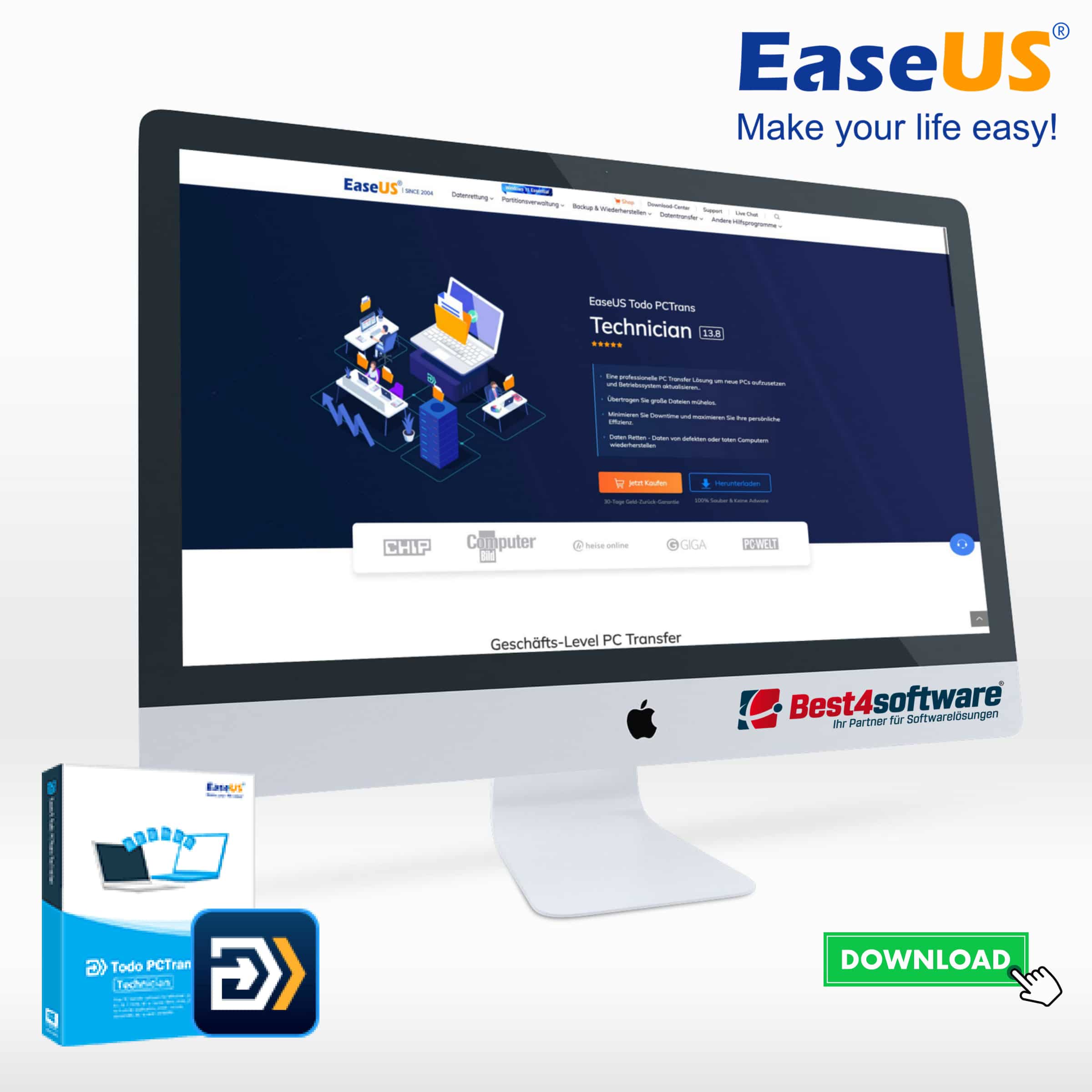 Best4software EaseUS Todo PCTrans Technician EUSTPCTTAV 249 Datenübertragung