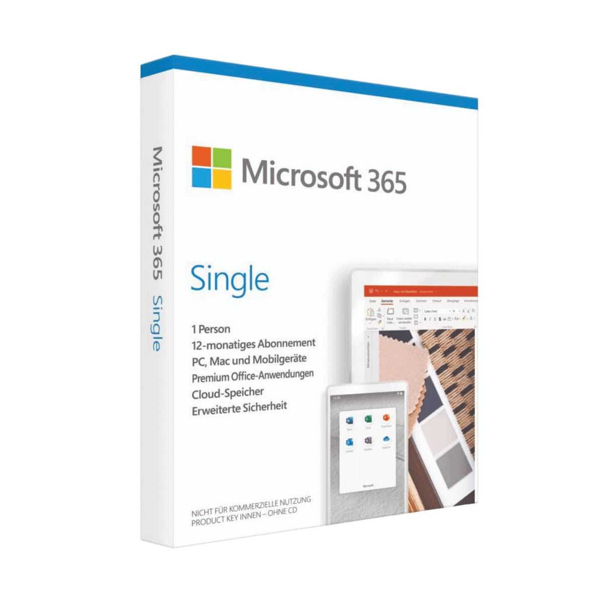 Best4software Microsoft Office 365 Single - 1 User / 12 Monate QQ2-00012 49 Bürosoftware